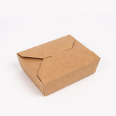 Takeout Folded Lunch Box, Ecosmart, sustainable, brown paper, disposable, affordable, Leak resistant, kraft paper, macaroni, salad, bulk pack, frozen treats, shops, diners, restaurants, food trucks, bakeries, Multi-Purpose, high-quality, avoid leaks, spills, pulp, durable, occasion, dinnerware, microwavable, food safe, meal prep, catering supplies, Packaging, takeout, deliveries, customized, sophistication, personalize, freshness, Compostable Fiber, renewable, biodegradable